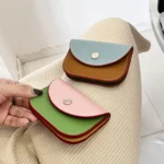 Card Bag Wallet Coin Purse Pouch Splicing Color Detachable Cute Women Card Holder Card Wallet Slim Portable Credential Holder - Image 4