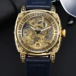 LONGLUX automatic watch retro style wholesale mechanical wristwatches skeleton carve waterproof leather no logo mens watch - Image 8
