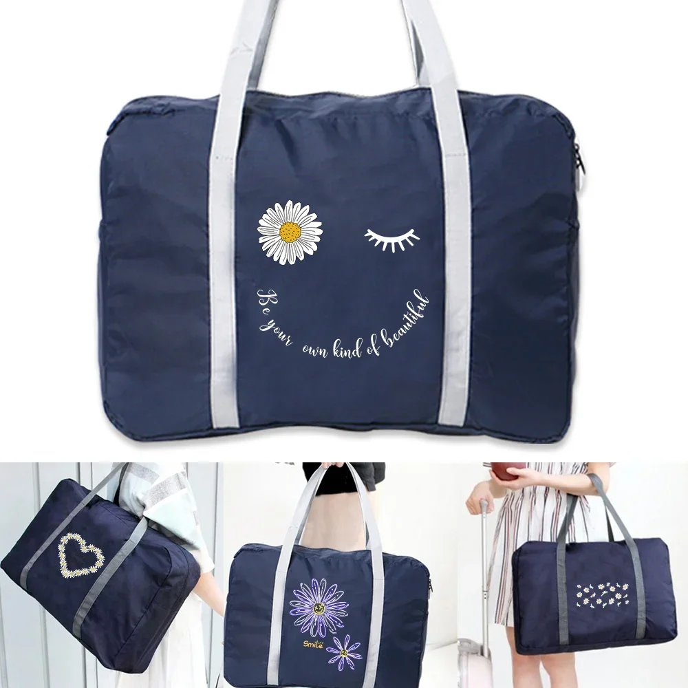 Sb9785e076e214487bfa43b746418aefbN.webp Suitcases Travel Bag Women Luggage Business Trip Organizer Daisy Pattern Series Large Capacity Holiday Travel Accessories - Image 1