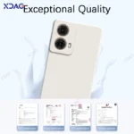 Original Mobile Phone Cases for Motorola Moto G85 MotoG85 5G 360 Soft Luxury Square Liquid Silicone Back Covers Waterproof Bags - Image 2