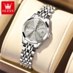 OLEVS 9998 Couple Watch Luxury Men Women Quartz Watch Dual Calendar Clock Waterproof Men's Women's Dating Couple Watch Set Gift - Image 8