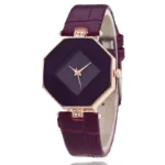 Small Rhombus Leather Ladies Watch Women Wrist Decoration Watches Diamond Gold Clock Saat Relogio Feminino Bayan Kol Saati - Image 8