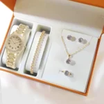 Fashion Women Luxury Diamond Watches Bracelet Ladies Quartz Watch Rose Gold Womens Wristwatch Shiny Crystal Reloj Mujer Boxless
