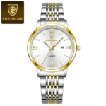 POEDAGAR Ladies Wristwatch Luxury Waterproof Luminous Date Gold Watch For Women Dress Stainless Steel Quartz Women's Watches+Box - Image 7