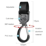 Baby Pram Hooks Rotate Hanging Bag 360 Degree Cart Organizer Storage Bag Hanger Universal Outdoor Stroller Accessories - Image 2