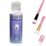 60ML/120ML/200ML Diamond Painting Sealer with 3 Pcs Brushes Diamond Painting Glue Permanent Hold & Shine Effect Sealer Puzzle - Image 9