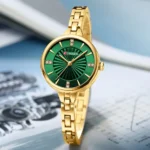 CURREN Luxurious and Elegant Round Dial with Stainless Steel Bracelet Fashion Dress Quartz Watches for Women - Image 5