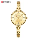 CURREN Luxurious and Elegant Round Dial with Stainless Steel Bracelet Fashion Dress Quartz Watches for Women - Image 9