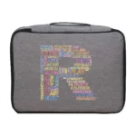 Men Briefcase Handbag Outdoor Travel Credentials Luggage Storage Bag Women Waterproof Text Letter Print Documents Organizer Case - Image 19