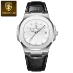 POEDAGAR Luxury Man Wristwatch Business Stainless Steel Quartz Men Watch Waterproof Luminous Date Square Men's Watches Clock+Box - Image 17