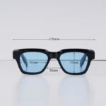 Fellini Sunglasses for Male Classic High Street Square Black Sun Glasses 2025 Trendy Retro 8.0MM Thick Acetate Solar Glasses - Image 2