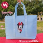 Classic Noir Tote with Jumbo Mickey Patch Large Capacity Shoulder Bag Fashion Minnie Handbag Bags Female Travel Shopping Bag - Image 7