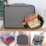Documents Organizer Men Briefcase Women Bag Travel Credentials Luggage Storage Safe Functional File Lockbox Waterproof Handbags - Image 4