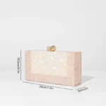 Patchwork Fashion Acrylic Shoulder Bag Crossbody Chain Clutch Evening Summer Mobile Phone Black Purse Female Bags Party Small - Image 4