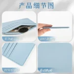 Ultra-thin PU Leather Mini Wallet Slim Bank Credit Card Holder Men's Business Small ID Case for Women Purse 4 Slots Cardholder - Image 4