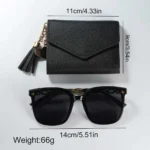 Women Fashion Leather Belt Watches & Butterfly Wallet Glasses Sunglasses Set Ladies Quartz Wristwatches Dress Clock Montre Femme - Image 5