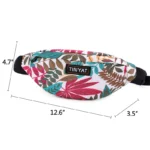 TINYAT Print Leaf Travel Waist Bag for Men and Women Fashion Casual Shoulder Bag Man Belt Pouch Female Banana Fanny Bag - Image 7