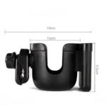 Pram Cup Holders Children's Stroller Bottle Holders Pram Bottle Holders Anti-Slip Design Pram Accessories Mobile Phone Holders - Image 7