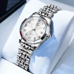 OLEVS Elegant Fashion Women's Watches Luxury Brand Original Quartz Watch for Ladies Waterproof Stainless Steel Luminous Date - Image 11