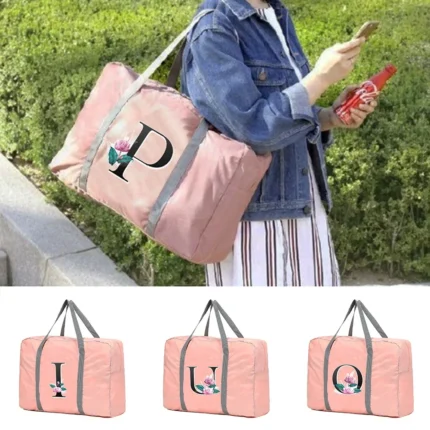 Travel Bags Luggage Weekend Overnight Bag Large Capacity Bags Whitemarble Pattern Series Duffle Storage Bag Closet Organizer