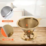 Reusable Coffee Filter Holder Versatile Double Layer Stainless Steel Coffee Tea Strainer Coffee Accessories Coffe Making Tool - Image 4