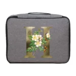 Handbags Documents Luggage Organizer Men Outdoor Travel Credentials Storage Bag Women Golden Flower Print Waterproof Briefcase - Image 15