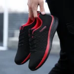 2025 Men Running Walking Knit Shoes Fashion Casual Sneakers Breathable Sport Athletic Gym Lightweight Men Sneakers Casual Shoes - Image 2