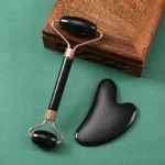 Gua Sha Massage Board for Face Rose Pink Guasha Set Plate Jade Face Massager Scrapers Tools for Face Neck Back Body - Image 5
