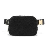 New Metal Buckle Sherpa Belt Bag Women Lamb Cashmere Chest Bag Bum Bag Crossbody  Everywhere Teddy Travel Waist Bag Fanny Pack