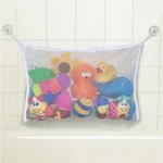 Baby Bathroom Mesh Bath Bag Kids Cartoon Basket Net Children's Games Network Waterproof Cloth Sand Toys Beach Storage Organizer - Image 2