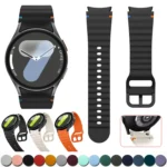 20mm Original Silicone Strap for Samsung Galaxy Watch 7 44mm 40mm/6 Classic 47 43mm/5pro 45mm Wrist Belt Galaxy Watch 6 5 4 Band