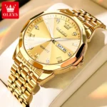 OLEVS 9931 Diamond Roman Scale Watch For Men Women Rhombus Mirror Auto Date Couple Watches Luxury Waterproof Original Hand Clock - Image 20