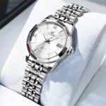 OLEVS Elegant Fashion Women's Watches Luxury Brand Original Quartz Watch for Ladies Waterproof Stainless Steel Luminous Date - Image 22