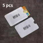 5pcs Aluminium Anti Rfid Card Holder NFC Blocking Reader Lock Id Bank Card Holder Case Protection Metal Thin Credit Card Case - Image 7