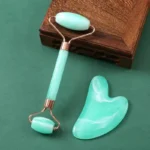 Gua Sha Massage Board for Face Rose Pink Guasha Set Plate Jade Face Massager Scrapers Tools for Face Neck Back Body - Image 2