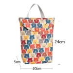 Multifunctional Baby Diaper Caddy Organizer Reusable Waterproof Fashion Prints Wet/Dry Bag Mummy Storage Bag Travel Nappy Bag - Image 5