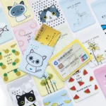 2PCS Women Men Business Credit Card Holder ID Card Holders Case Pouch PVC Cartoon Cute Travel Card Holder Cover Wallet Simple - Image 2