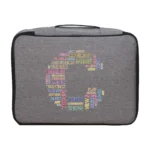 Men Briefcase Handbag Outdoor Travel Credentials Luggage Storage Bag Women Waterproof Text Letter Print Documents Organizer Case - Image 26