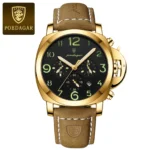 POEDAGAR Luxury Military Watch For Men Waterproof Luminous Leather Man Watch Quartz High Quality Men's Sports Watches Male Reloj - Image 8