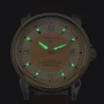 LONGLUX automatic man watch business leisure dating mechanical wristwatches day date waterproof leather  mens watch men gift - Image 4