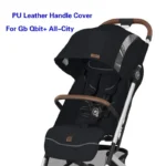Stroller Handle Cover Fit For GB Qbit + All City Stroller Bar Sleeve Case Leather Armrest Protect Cover Stroller Accessories