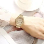 Fashion Women Luxury Diamond Watches Bracelet Ladies Quartz Watch Rose Gold Womens Wristwatch Shiny Crystal Reloj Mujer Boxless - Image 5