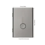 Metal Business Card Holder Hand Push Card Case Bank Card Membership Package Ultra Thin Packaging Box Organizer - Image 6