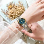 POEDAGAR Women Wristwatch Luxury Quartz Ladies Watch Waterproof Stainless Steel Luminous Date Week Women's Watches Dress Clock - Image 4