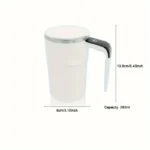 USB Rechargeable 380ml Electric Coffee Mug   Magnetic Stirring  Portable  Ideal for Home  Office  Easy to Clean - Image 4