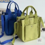 Women Crossbody Bags Canvas Solid Color Casual Tote Bag Messenger Bag Shoulder Bag Brand Designer Simplicity Girl's Shoulder Bag - Image 2
