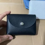1pcs Litchi Pattern Wallet Earphone Bag Coin Purse Card Holder Simple Buckle Women Bag Card Wallet Handbag Wallets For Women - Image 6