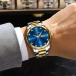 POEDAGAR Top Luxury Watch For Man Date Week Waterproof Luminous Man Wristwatch Quartz Stainless Steel Men's Watches Sports Reloj - Image 5