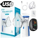Atomizer Health Care Products Fingertip Pulse Blood Oxygen Portable Nebulizer Mesh Nebulizer Handheld Medical Asthma Inhaler - Image 20
