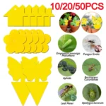 50-10Pcs Sticky Traps Fruit Fly Trap Yellow Sticky Bug Trap for Indoor Outdoor Use Insect Pest Control Garden Strong Glue Plant - Image 2